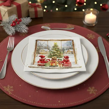 Papírový ubrousek Vánoční dekorativní papírový ubrousek JEŽÍŠEK 33x33 cm balení 20 ks Balení: 20 ubrousků