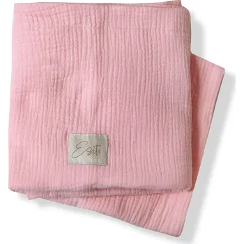 Dětská deka ESITO | Mušelínová deka dvojitá Pink - růžová / 75 x 100 cm