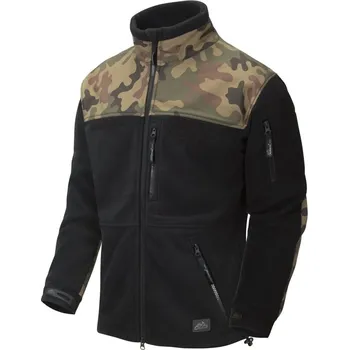 Pánská mikina Helikon-Tex bunda INFANTRY fleece ČERNÁ/WOODLAND POLSKÝ vel.M