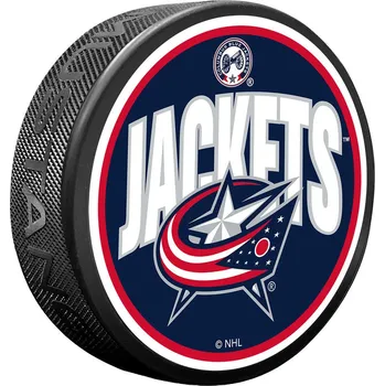 Puk Mustang Puk Columbus Blue Jackets NHL Wordmark