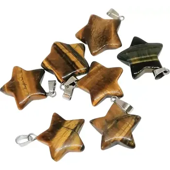 Přívěsek Tygří oko přívěsek hvězdička 2 cm