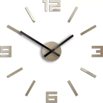 Hodiny Nástěnné hodiny Arabic 50 cm šedohnědé