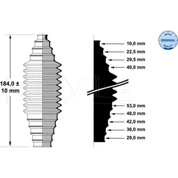 Posilovač řízení Měch, řízení, 99-14 620 0002