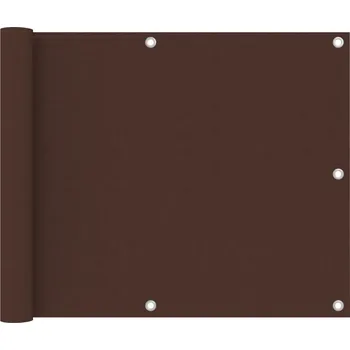 Stínicí technika Balkónová zástěna hnědá 75 x 600 cm oxfordská látka