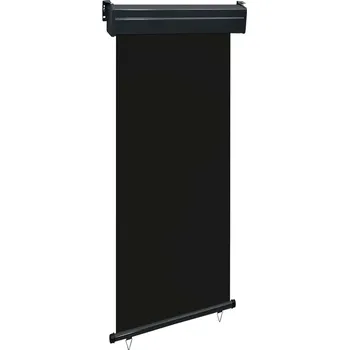 Slunečník Balkonová zástěna 85 x 250 cm černá