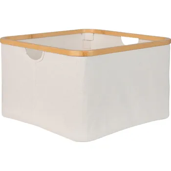 Úložný box Béžový bavlněný úložný box Quax Stella