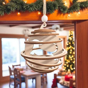 Vánoční dekorace Dekorace z Řečice sada vánočních ozdob spirály "jezevčík" 6 ks