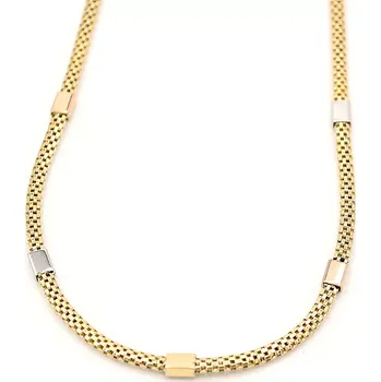 Řetízek B&B Goldinvestic náhrdelník žlutá 24 + 3 cm