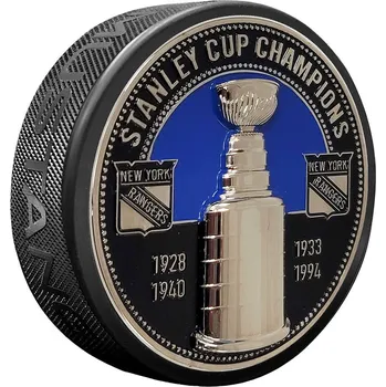Puk Mustang Puk New York Rangers NHL Ultra 3D Stanley Cup Medallion