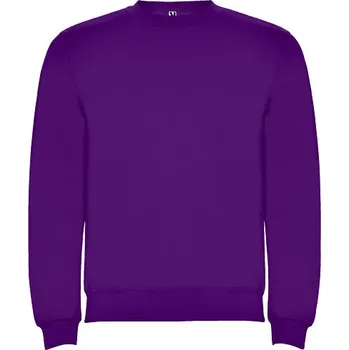 Pánský svetr Clasica unisex svetr s výstřihem crewneck - Purpurová, XS