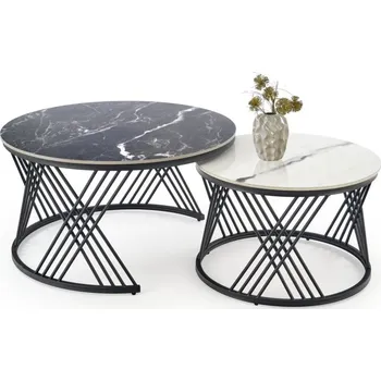 Halmar Flamingo, černý mramor/bílý mramor