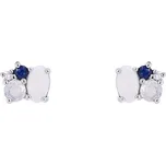 Zlaté cluster náušnice v minimalistickém stylu Leatrice