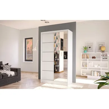 Šatní skříň Elegantní šatní skříň ARINI 3 - šířka 100 cm, bílá