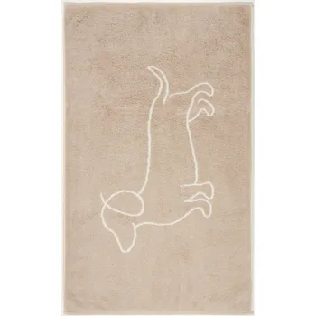 Koupelnová předložka Cawö Koupelnová Předložka We Love Dogs, béžová / krémová