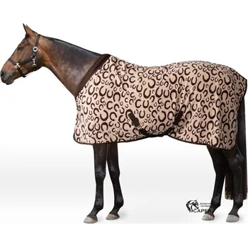 Deka pro koně Odpocovací deka Horze -TEDDY- - Béžová/Hnědá - 155cm
