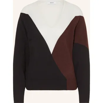 Dámský svetr Reiss Dámský Svetr June, černá / tmavě hnědá / krémová, 40