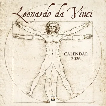 Cizojazyčná kniha Leonardo da Vinci Wall Calendar 2026 (Art Calendar)