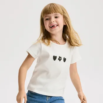 Reserved - Bavlněné tričko s potiskem - krémová - 555FT-01X - 555FT-01X-116