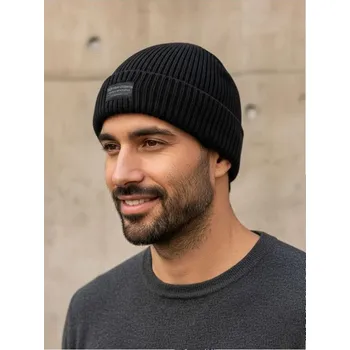 Čepice Sinsay - Čepice z žebrovaného úpletu - černá - 229EL-99X - 229EL-99X-ONE