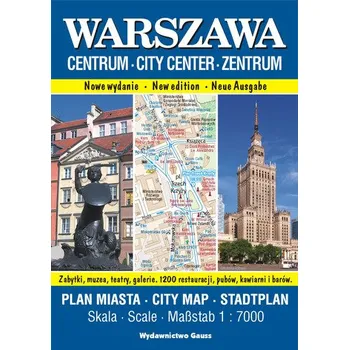 Warszawa Centrum. Plan miasta 1:7000 wyd. 2023 - OPRACOWANIE&nbsp;ZBIOROWE