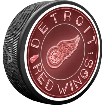 Puk Mustang Puk Detroit Red Wings NHL Neon