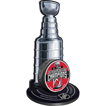Puk Mustang Puk New Jersey Devils NHL Stanley Cup Champions Puck Stand