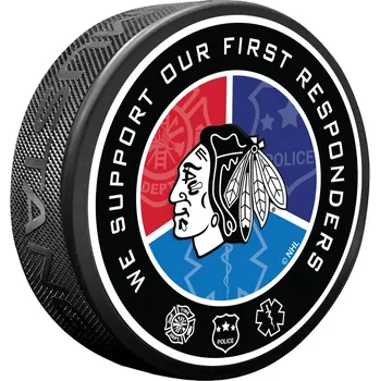 Puk Mustang Puk Chicago Blackhawks NHL First Responder