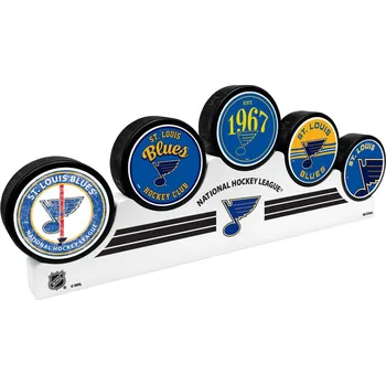 Puk Mustang Puk St. Louis Blues NHL 5 Puck Podium Set