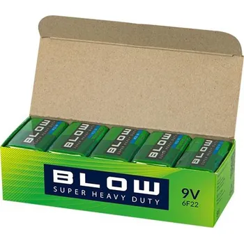 Článková baterie Baterie 9V (6LR61) Zn-Cl BLOW Super Heavy Duty 10x 1ks / blistr