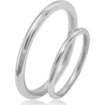 Prsten Platinové minimalistické snubní prsteny Alays