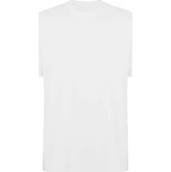 Unisex tričko Bull s krátkým rukávem, nadměrná velikost - Bílá, XS