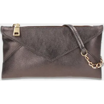 Kabelka Psaníčko Lettera tm.bronz/zlato