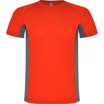 Pánské oblečení Shanghai&nbsp;pánské sportovní tričko s krátkým rukávem - Červená / Tmavě olověná, M