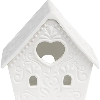 Svícen Clayre & Eef - Porcelánový svícen na čajovou svíčku HOUSE 6CE1740