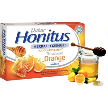 Zdraví DABUR Honitus Herbal Pastilky Pomeranč s medem 24 pastilek nové