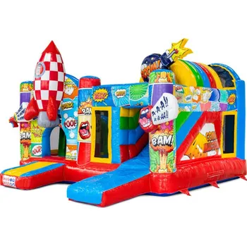 Skákací hrad Skákací hrad se skluzavkou a herními prvky | Záruka 2 roky | Komiks USA