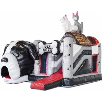 Skákací hrad Skákací hrad se skluzavkou a herními prvky | Záruka 2 roky | Pejsci