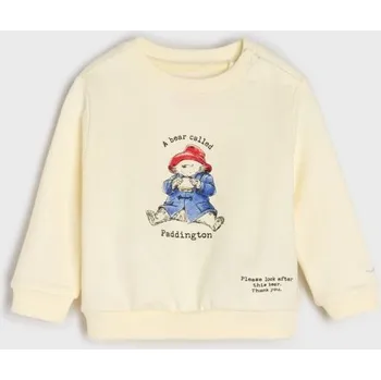Pánská mikina Sinsay - Bavlněná mikina s potiskem Paddington - krémová - WK159-01X - WK159-01X-56