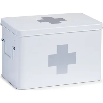 Koupelnový nábytek Zeller Kovová lékárnička, lékařská krabička, 32x20x20 cm, ZELLER, bílá