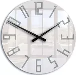 Nástěnné hodiny Slim 59 cm bílé/šedé