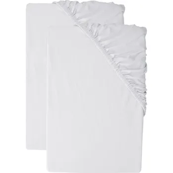 Prostěradlo LIVARNO® Sada žerzejových napínacích prostěradel, 90–100 x 200 cm, šedá, 2dílná