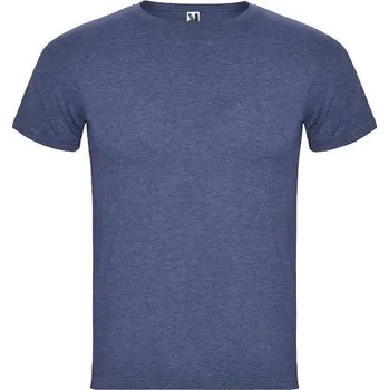 Pánské tričko s krátkým rukávem Fox - Žíhaná džínová modrá, L