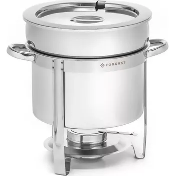 Forgast Kulatý chafing – ohřívač na polévku na palivo, objem 7 l