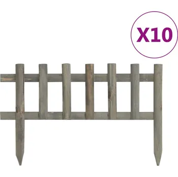 Zahradní obrubník Travní lemy 10 ks jedlové dřevo 4,4 m