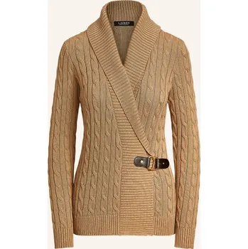 Dámský svetr Lauren Ralph Lauren Dámský Pletený Kardigan, velbloudí, 42