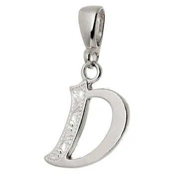 Přívěsek Stříbrný přívěšek písmeno D bez zirkonů STRZ1523DF