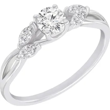 Prsten Romantický zásnubní prsten s lab-grown diamanty Halym