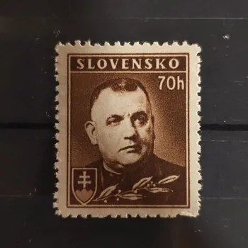Sběratelství Známka Slovenský štát, Pof.44*, perf. 12 1/2, 70H