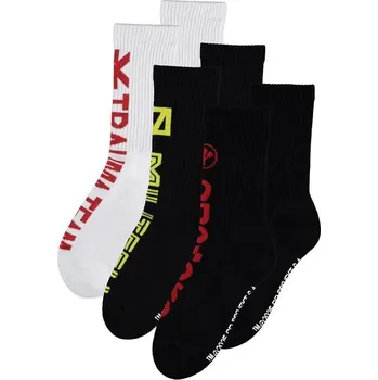 Pánské ponožky Difuzed Ponožky Cyberpunk 2077 - Corpo Socks 39/42 (3 páry) Černá/bílá