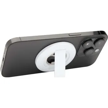 Ain magnetický stojánek na telefon z recyklovaného plastu s otvírákem na lahve - Bílá